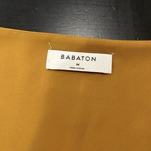 Arirzia Babaton Murphy Blouse Yellow Harvest Gold Size Medium - Picture 9 of 11